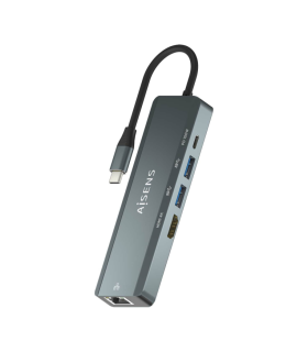 HUB AISENS 5 EN 1 USB C A 1XHDMI 1XRJ45 2XUSB 1XPD 15CM