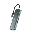 HUB AISENS 5 EN 1 USB-C A 1XHDMI 1XRJ45 2XUSB 1XPD 15CM