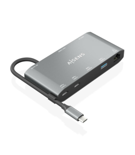 USB C DOCK AISENS 8 EN 1 HDMI VGA RJ45 2XUSB A 2XUSB C 5G USB C PD