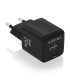 CARGADOR GAN AISENS 20W 1XUSB C PD30 QC40 1XUSB A QC30 NEGRO
