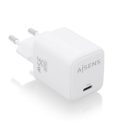 CARGADOR AISENS GAN 35W 1XUSB C PD30 QC40 BLANCO