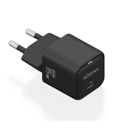 CARGADOR AISENS GAN 35W 1XUSB C PD30 QC40 NEGRO