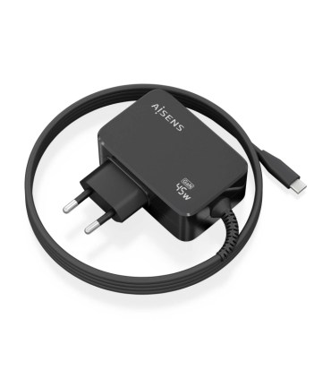 CARGADOR AISENS GAN 45W PD30 1XUSB C 18M NEGRO