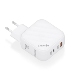 CARGADOR AISENS GAN 100W 3XUSB C PD30 QC40 1XUSB A QC30 BLANCO