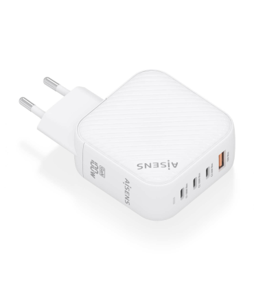 CARGADOR AISENS GAN 100W 3XUSB C PD30 QC40 1XUSB A QC30 BLANCO