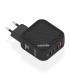 CARGADOR AISENS GAN 100W 3XUSB C PD30 QC40 1XUSB A QC30 NEGRO