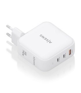 CARGADOR AISENS GAN 140W 2XUSB C PD31 QC40 1XUSB A QC30 BLANCO