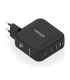 CARGADOR AISENS GAN 140W 2XUSB C PD31 QC40 1XUSB A QC30 NEGRO