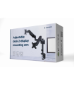 SOPORTE GEMBIRD PARA 2 PANTALLAS DE ESCRITORIO AJUSTABLE 17-32 HASTA 9 KG