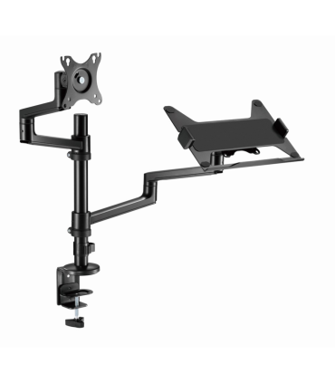 SOPORTE DE MESA GEMBIRD AJUSTABLE BRAZO PARA MONITOR Y BANDEJA PARA PORTATIL