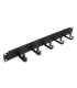 ORGANIZADOR DE CABLES AISENS METALICO CON 5 ANILLOS 19 1U NEGRO