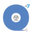 BOBINA CABLE RED AISENS RJ45 LSZH CPR DCA CAT.7 SFTP AWG23 100M AZUL