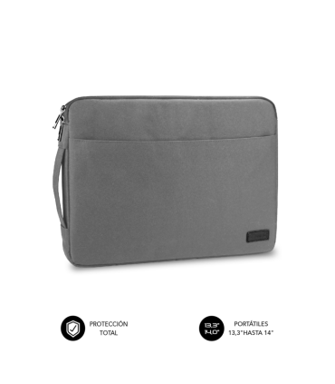 FUNDA PORTATIL SUBBLIM URBAN LAPTOP SLEEVE 133 14 GREY