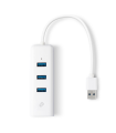 ADAPTADOR TP-LINK USB 3,0 A ETHERNET GIGA CON 3 PORT USB 3.0