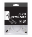 CABLE RED S-FTP GEMBIRD CAT 6A LSZH BLANCO 0,5 M