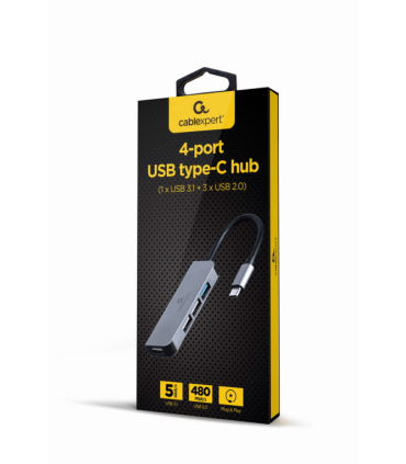 HUB USB TIPO C DE 4 PUERTOS 1 X USB 31 Y 3 X USB 20