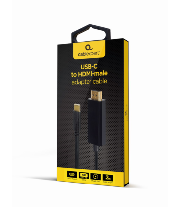 ADAPTADOR USB C A HDMI MACHO 4K 60HZ 2 M NEGRO
