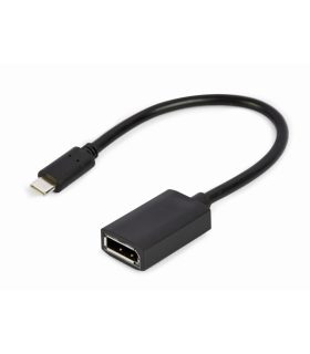 CABLE ADAPTADOR USB TIPO C A DISPLAYPORT 4K 15 CM NEGRO