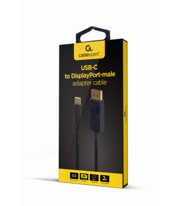 ADAPTADOR USB C A DISPLAYPORT MACHO 4K 60 HZ 2 M NEGRO
