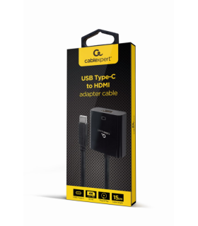 CABLE ADAPTADOR USB TIPO C A HDMI 4K 60HZ 15 CM NEGRO