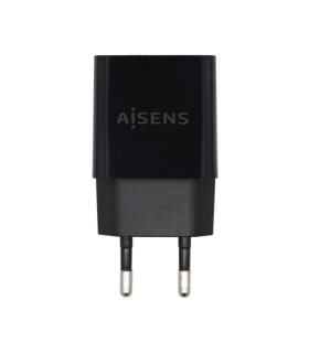 CARGADOR USB AISENS 10W ALTA EFICIENCIA 5V 2A NEGRO