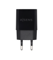 CARGADOR USB AISENS 10W ALTA EFICIENCIA 5V 2A NEGRO
