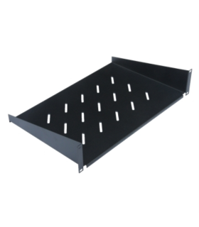 ESTANTE WP FIJO 2U PROFUNDIDAD 350 MM NEGRO RAL9005 2 PUNTOS DE ANCLAJE