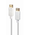 Cable DisplayPort Gembird, 1.8 m, blanco