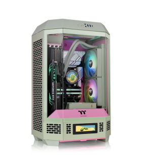 CAJA THERMALTAKE THE TOWER T300 M ATX 2XUSB 30 SIN FUENTE VERDE MATCHA