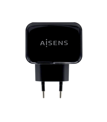 CARGADOR USB 17W AISENS 5V 34A 2xUSB CON CONTROL AI NEGRO