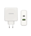 CARGADOR 48W AISENS 1xUSB-C PD3.0 30W 1xUSB-A QC3.0 18W BLANCO
