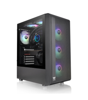 CAJA THERMALTAKE S200 TG ATX 2XUSB 30 ARGB SIN FUENTE NEGRO