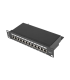 PATCH PANEL LANBERG 12 PUERTOS 1U 10 CAT6 BLINDADO NEGRO