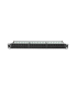 PATCH PANEL LANBERG 48 PUERTOS 1U 19 CAT6 NEGRO