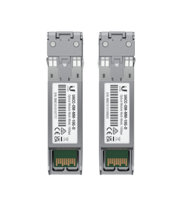 MODULO SFP UBIQUITI UACC OM MM 10G D 2 UFIBER TRANSCEIVER MM 2PACK