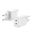 CARGADOR GAN AISENS 45W 2XUSB-C PD3.0 QC4.0 BLANCO