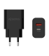 CARGADOR AISENS 20W 1xUSB C PD30 1xUSB A QC30 NEGRO