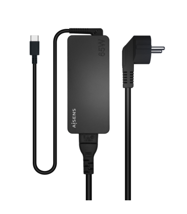 CARGADOR AISENS 65W PD30 1XUSB C 18M NEGRO