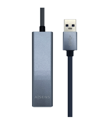 HUB AISENS USB 30 A ETHERNET GIGABIT HUB 3XUSB30 GRIS 15CM