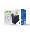 UPS GEMBIRD CON PANTALLA LCD 650 VA NEGRO