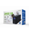 UPS GEMBIRD CON USB Y DISPLAY LCD 2000 VA NEGRO
