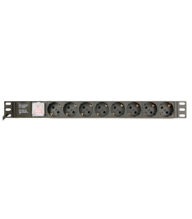 REGLETA PDU GEMBIRD 8 SCHUKO 1U 10A ENCHU C14 CABLE DE 3 M