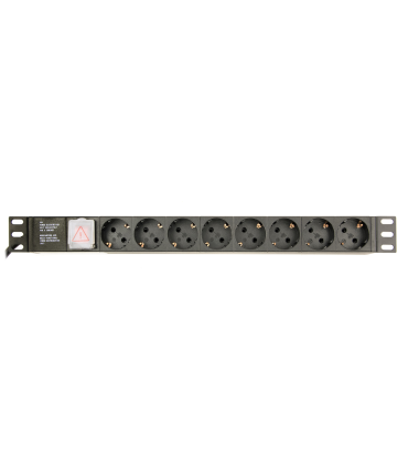 REGLETA PDU GEMBIRD 8 SCHUKO 1U 10A ENCHU C14 CABLE DE 3 M