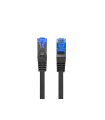 CABLE RED LANBERG LATIGUILLO CAT.6A S/FTP LSZH CCA 0.25M NEGRO FLUKE  PASSED