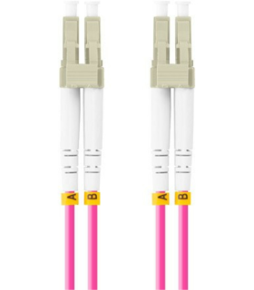 CABLE FIBRA OPTICA LANBERG 05 M MULTI LC UPC LC UPC DUPLEX OM4 50 125 LSZH VI