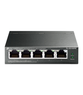 SWITCH TP LINK 5 PORT GIGABIT EASY SMART 4 PORT POE