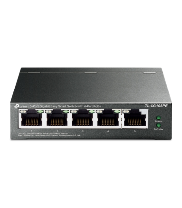 SWITCH TP LINK 5 PORT GIGABIT EASY SMART 4 PORT POE
