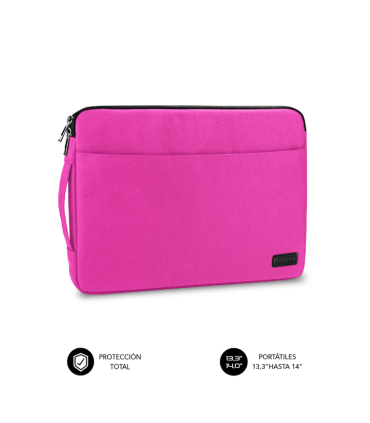 FUNDA PORTATIL SUBBLIM URBAN LAPTOP SLEEVE 133 14 PINK