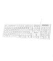 TECLADO SUBBLIM BUSINESS SLIM SILENCIOSO USB BLANCO