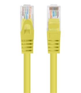 CABLE RED LANBERG LATIGUILLO CAT6 UTP 75M AMARILLO FLUKE PASSED